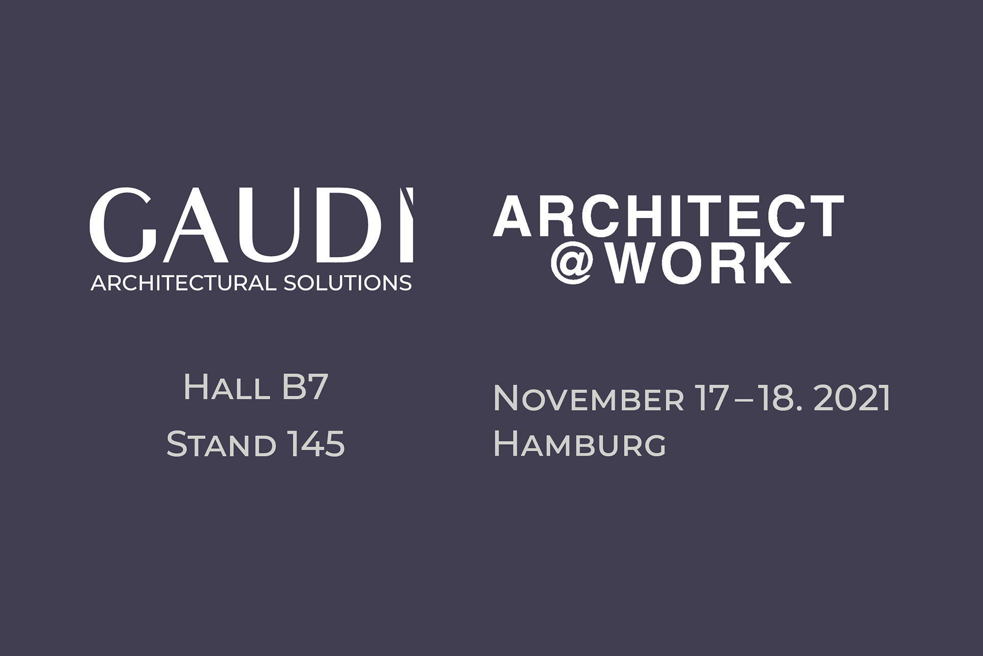 Gaudi brand at the ARCHITECT @ WORK exhibition